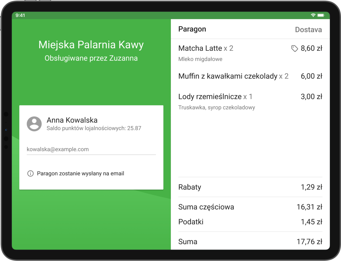 Wyświetla wszystkie informacje