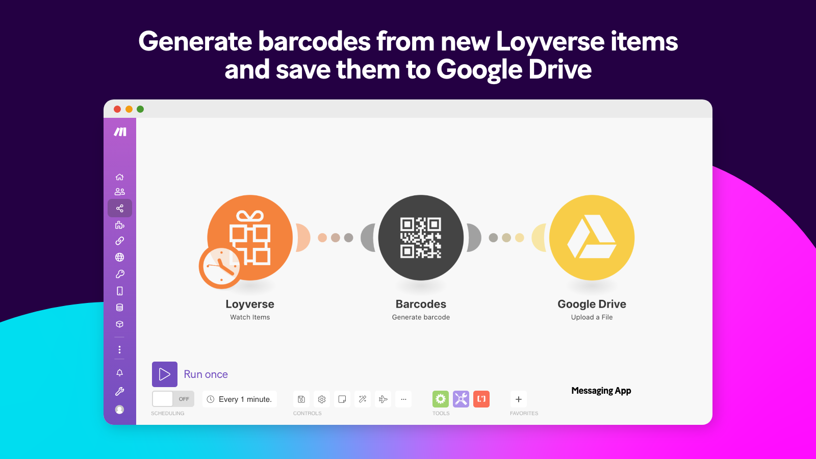 Add rows to a Google sheet from Loyverse