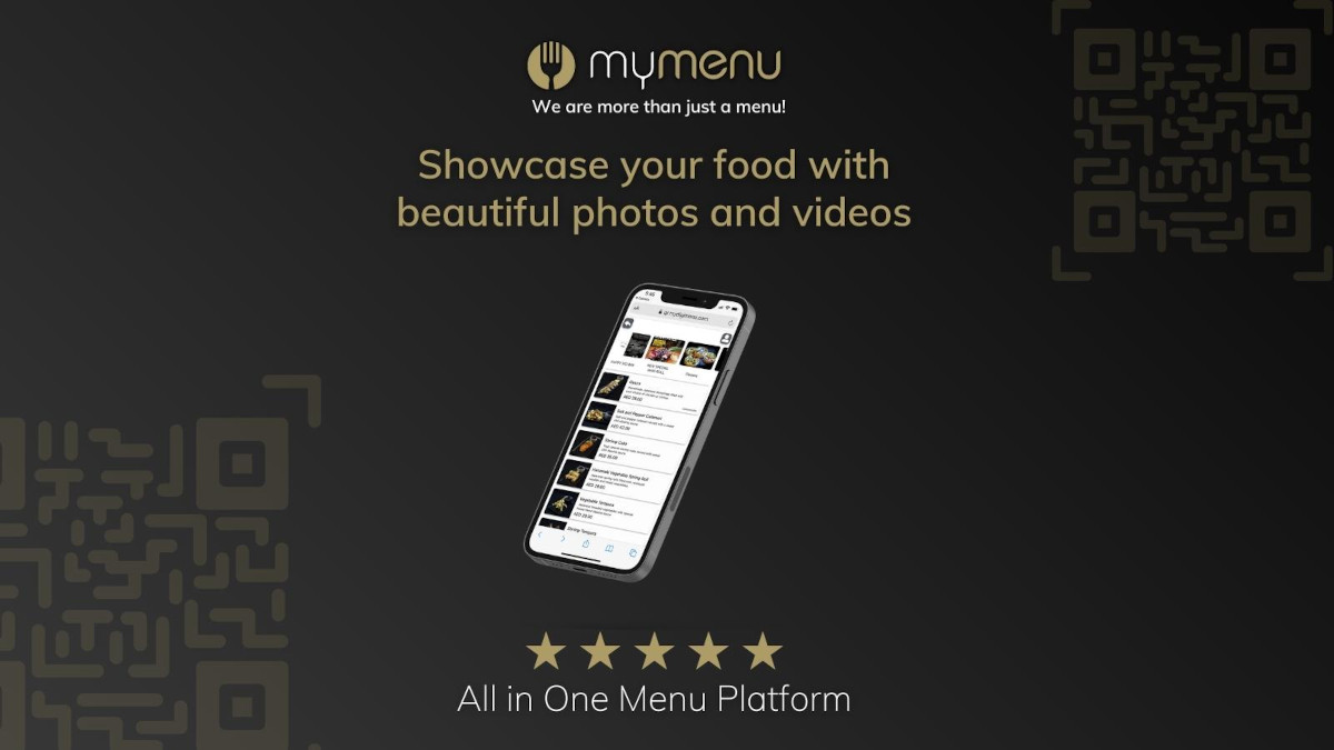 My menu - Showcase your food