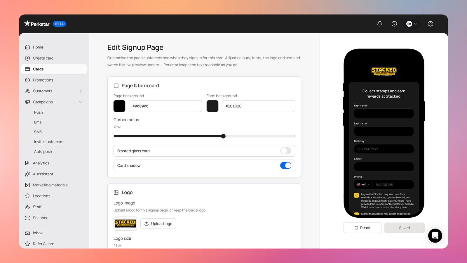 custom-signup-page
